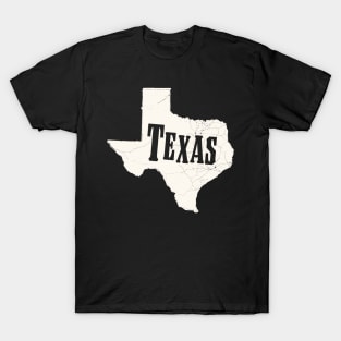 Texas Map Vintage T-Shirt